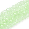 Baking Painted Imitation Jade Glass Bead Strands DGLA-A034-J8MM-A03-1