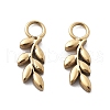 304 Stainless Steel Charms STAS-M111-38G-1