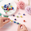 Craftdady 40Pcs 8 Colors Handmade Lampwork Beads LAMP-CD0001-16-5