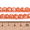 Baking Paint Glass Beads Strands DGLA-N015-8mm-04-4