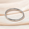 304 Stainless Steel Plain Band Rings STAS-I160-E04-P-2