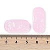 Spray Painted Transparent Glass Connector Charms X1-GLAA-H035-06J-3