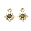 Alloy Glass Pendants PALLOY-S188-10G-1