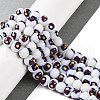 Printing Glass Beads for Necklaces Bracelets Making GLAA-B020-02A-10-2