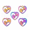 201 Stainless Steel Pendants STAS-N098-118M-2