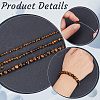   3 Strands 3 Styles Natural Tiger Eye Beads Strands G-PH0002-51-4