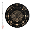 CRASPIRE 1Pc Cone/Spike/Pendulum Natural Rose Quartz Stone Pendants DIY-CP0007-74J-1