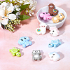 SUNNYCLUE 10Pcs 10 Style Silicone Beads SIL-SC0001-04-4