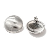 304 Stainless Steel Stud Earrings EJEW-D100-04P-1