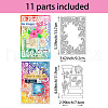Floral Carbon Steel Cutting Dies Stencils DIY-WH0309-1297-2
