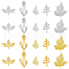 SUPERFINDINGS 20Pcs 10 Style Brass Pendant KK-FH0006-18-1