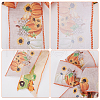 CHGCRAFT 4Pcs 2 Style Pumpkin Pattern Polyester Bowknot Display Decoration DIY-CA0004-31-4