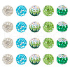 20Pcs 5 Colors Polymer Clay Pave Rhinestone Beads CLAY-TA0001-33-12