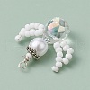 Glass Seed Beaded Pendants PALLOY-MZ00355-5