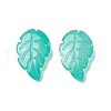 Baking Paint Imitation Jade Glass Pendants EGLA-M027-01A-01-5
