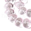 Transparent Electroplate Glass Beads Strands EGLA-N012-06F-3