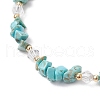 Natural Howlite Chip Beaded Bracelets for Women BJEW-JB11742-04-3