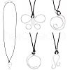 Aluminum Pendant Necklaces NJEW-NB00001-7