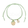 5Pcs 5 Styles Alloy Enamel Charm Bracelets BJEW-JB11696-4