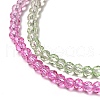 Transparent Gradient Color Glass Beads Strands X1-GLAA-H021-01B-01-3