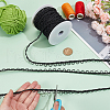 BENECREAT 22.5 Yards Nylon Elastic Ribbons with Loops OCOR-BC0006-78-3