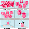 CRASPIRE 250Pcs Blank Plastic Garment Markers Color Tags KY-CP0001-07-6