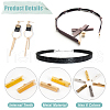   720Pcs 36 Style Iron Ribbon Crimp Ends FIND-PH0004-80-6