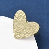 Heart Brass Cuff Rings for Women RJEW-A069-09G-3