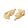 PVD Vacuum Plating 304 Stainless Steel Pendants STAS-E189-07G-2