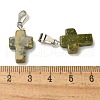 Natural Unakite Pendants G-Z067-04P-06-4