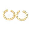Rack Plating Brass Nodular Cuff Earrings for Women EJEW-G352-07G-1