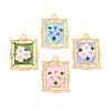 Resin Enamel Pendants FIND-M060-07G-1