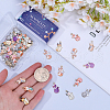 SUNNYCLUE 48Pcs 8 Styles Painted Alloy Pendants FIND-SC0010-26-3