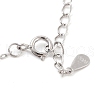 925 Sterling Silver Cable Chain Bracelets STER-Z009-02S-3