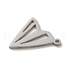 Non-Tarnish 304 Stainless Steel Charms STAS-O005-12P-2