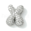 Rack Plating Brass Clear Cubic Zirconia Pendants KK-S378-01P-X-1