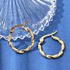 201 Stainless Steel Hoop Earrings EJEW-Q026-16G-A-5