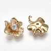 Brass Cubic Zirconia Charms X-KK-S348-261-2