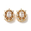 Brass Micro Pave Cubic Zirconia Beads KK-K378-06G-1
