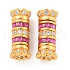 925 Sterling Silver Micro Pave Cubic Zirconia Screw Clasps STER-U001-05B-G-1