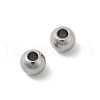 Tarnish Resistant Round 201 Stainless Steel Spacer Beads STAS-E082-08-2