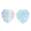 Spray Painted Brass Filigree Pendants KKC-T001-53-1