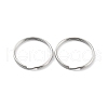 Non-Tarnish 304 Stainless Steel Split Key Rings STAS-Q314-02E-P-1