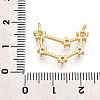 Brass Micro Pave Cubic Zirconia Pendants KK-N261-120B-G-3