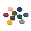 Craftdady 270Pcs 9 Colors Painted Natural Wood Beads WOOD-CD0001-26-2