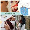 2Pcs 2 Style May Lily of Valley Bees Butterfly Beaded Knitting Row Counter Chains HJEW-AB00693-6