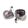 Natural Amethyst Pendants G-I358-A18-2