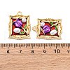 Alloy Enamel Pendants FIND-M060-09C-G02-3