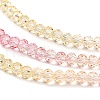 Transparent Painted Glass Beads Strands X1-DGLA-A034-T4mm-A09-4