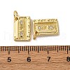 Brass Micro Pave Cubic Zirconia Pendants KK-P308-33G-3